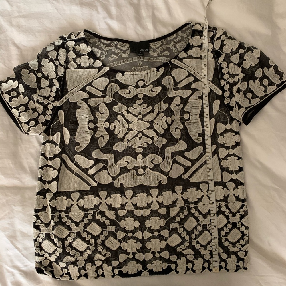 Anthropologie Greylin sheer top